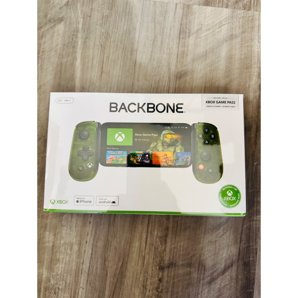 Backbone One Mobile Gaming Controller USB-C Xbox Electric Green iPhone Android